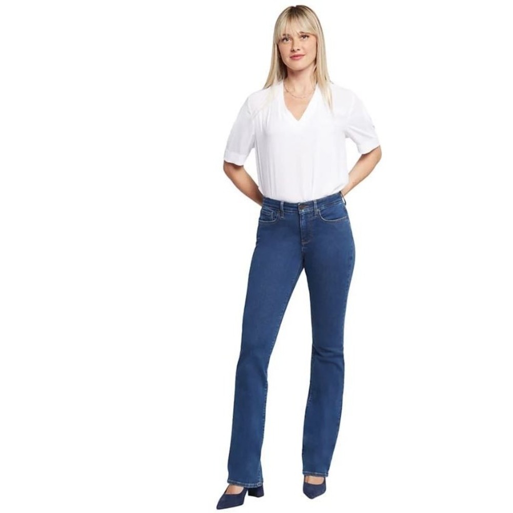 NYDJ Women's 5-Pocket Bootcut Blue Jeans with Lift Tuck Technology Size 14W